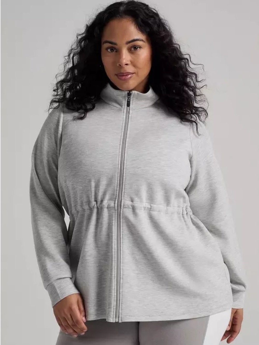 torrid Light Gray Casual Zip Jacket